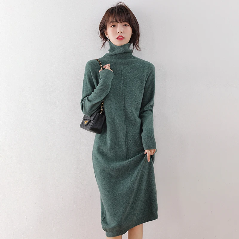 Женский трикотажный пуловер водолазка с длинным рукавом 5 цветов 100%