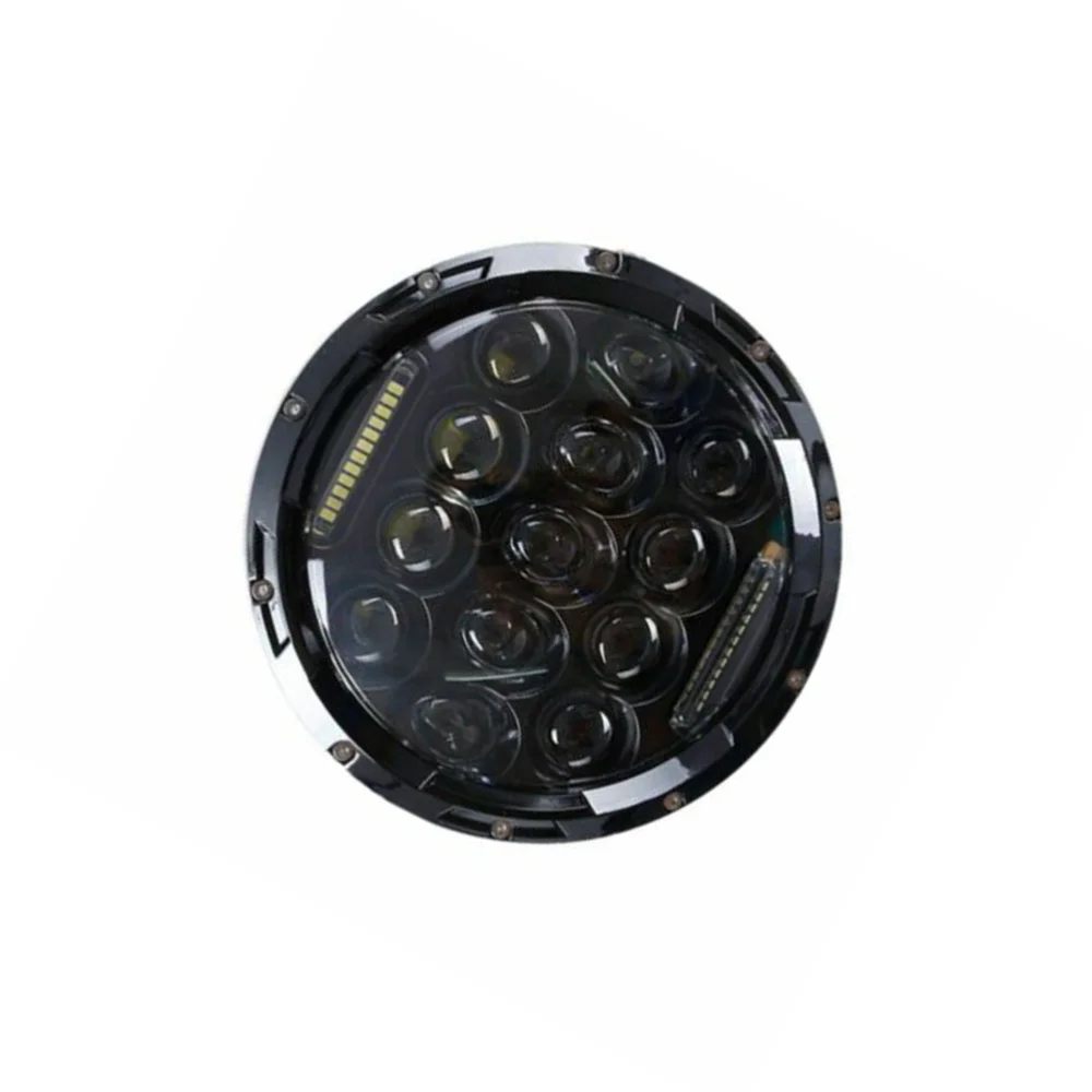 

7 inch LED Headlight Bulb 75W 10-30V IP67 Waterproof 6000K High Beam Low Beam Daytime Running Light for Jeep Wrangler (Black)