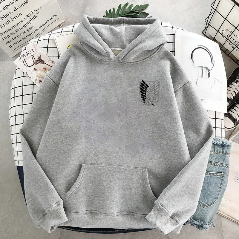 

Anime Attack on Titan Cosplay Hooded Sweater Hoodie Jacket Shingeki No Kyojin 3D Printed Sweatshirts Scouting Legion Plus Size
