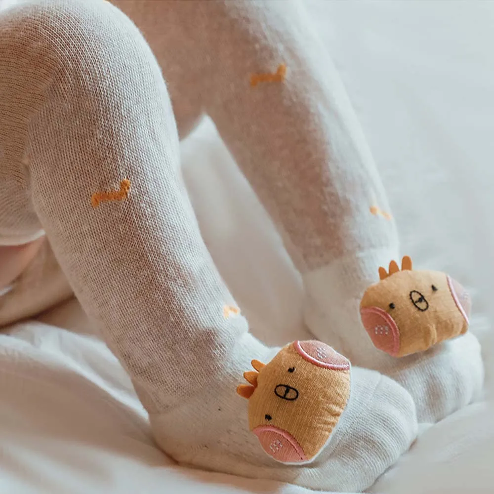 

New Spring and Summer Toddler Baby Mosquito Socks Mesh Breathable Baby Long Tube Socks Cartoon Animal Doll Children Socks