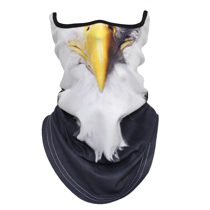 MBC-12 Шарф с объемным изображением тигра, зимний Флисовый Шарф для шеи, теплая полумаска для лица, собаки, лисы, волка, шеи, кольцо-труба, бандана, шарфы для мужчин и женщин - Цвет: MBC-12