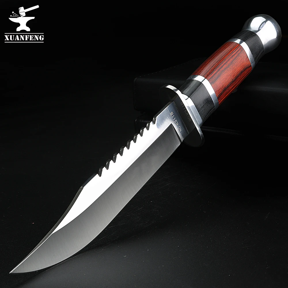 Уличный короткий нож высокой твердости с фиксированным лезвием Прямой для