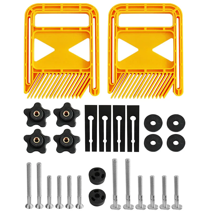 

Feather Loc Board Set Multi-purpose Woodworking Engraving Machine Extended Double Featherboards Miter Gauge Slot DIY Tools