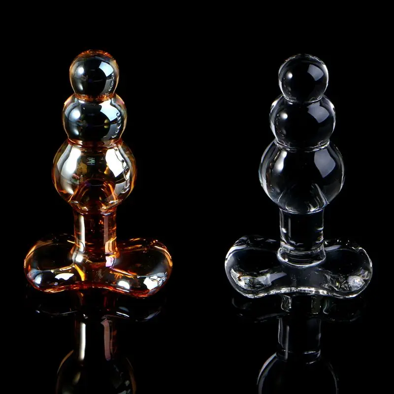 Хрустальные анальные пробки стеклянный анальный дилдо шариком искусственный