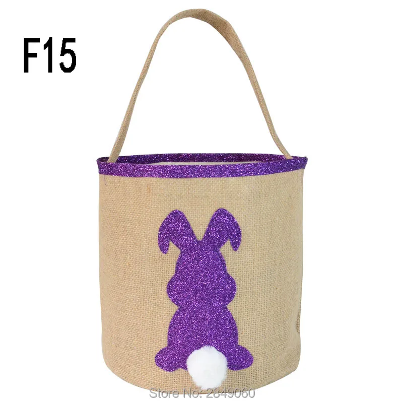 Оптовая продажа джутовое ведро с монограммой Пасхальная корзина сделай сам