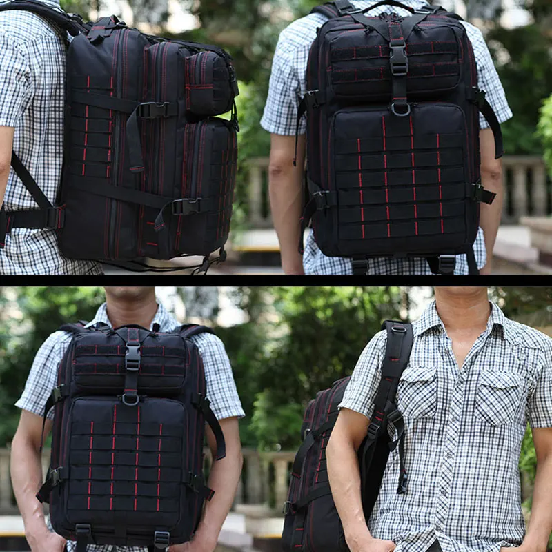 

BOWTAC Men Army Tactical Backpack Military 50L 3P Softback Molle Rucksack Outdoor Hunting Hiking Waterproof Large Capacity Bag