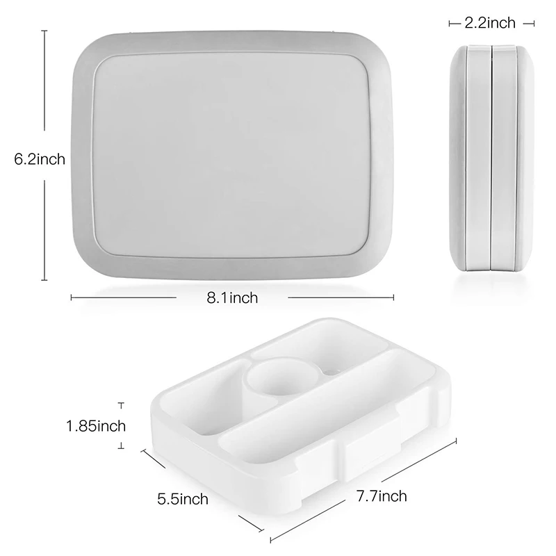 Kids Portable Lunch Box Leakproof Lunch Container Meal Prep Containers Microwave Safe Flip Lid Plastic Healthy Bento Box