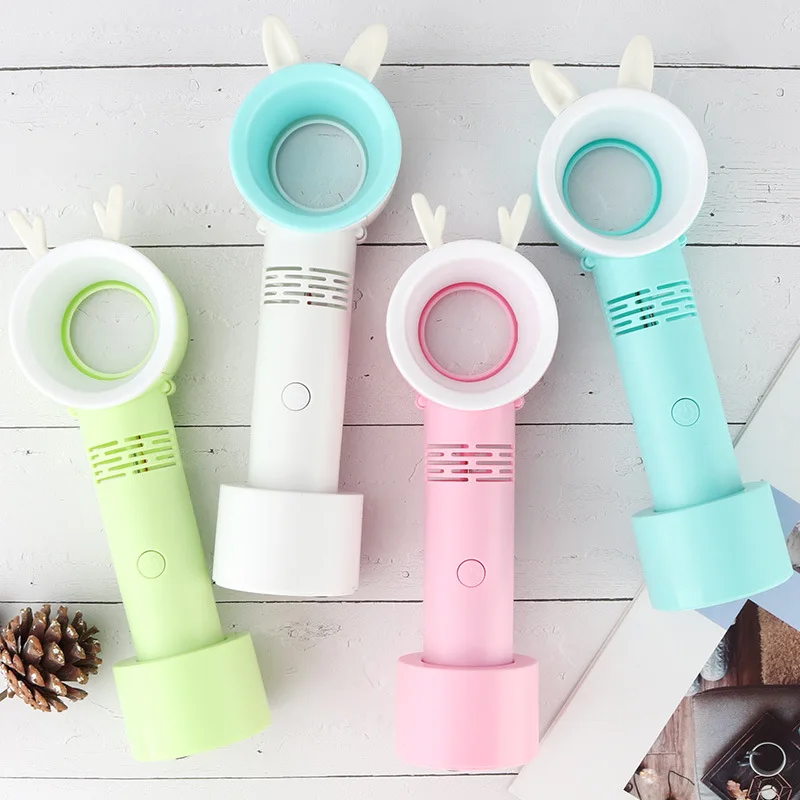 Новейший портативный ручной безлопастный вентилятор USB Перезаряжаемый