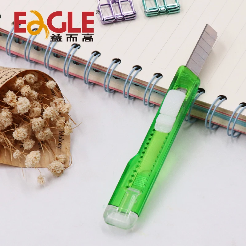 

Transparnt Kawaii Mini Pocket Paw Art Utility Knife Express Box Knife Paper Cutter Craft Wrapping Refillable Blade Stationery