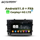 Автомобильный DVD-плеер Carplay PX6, 4 Гб + 64 ГБ памяти, Android 11,0, Wi-Fi, Bluetooth, RDS, радио, GPS, для Chevrolet Cobalt Spin Onix 2012-2017