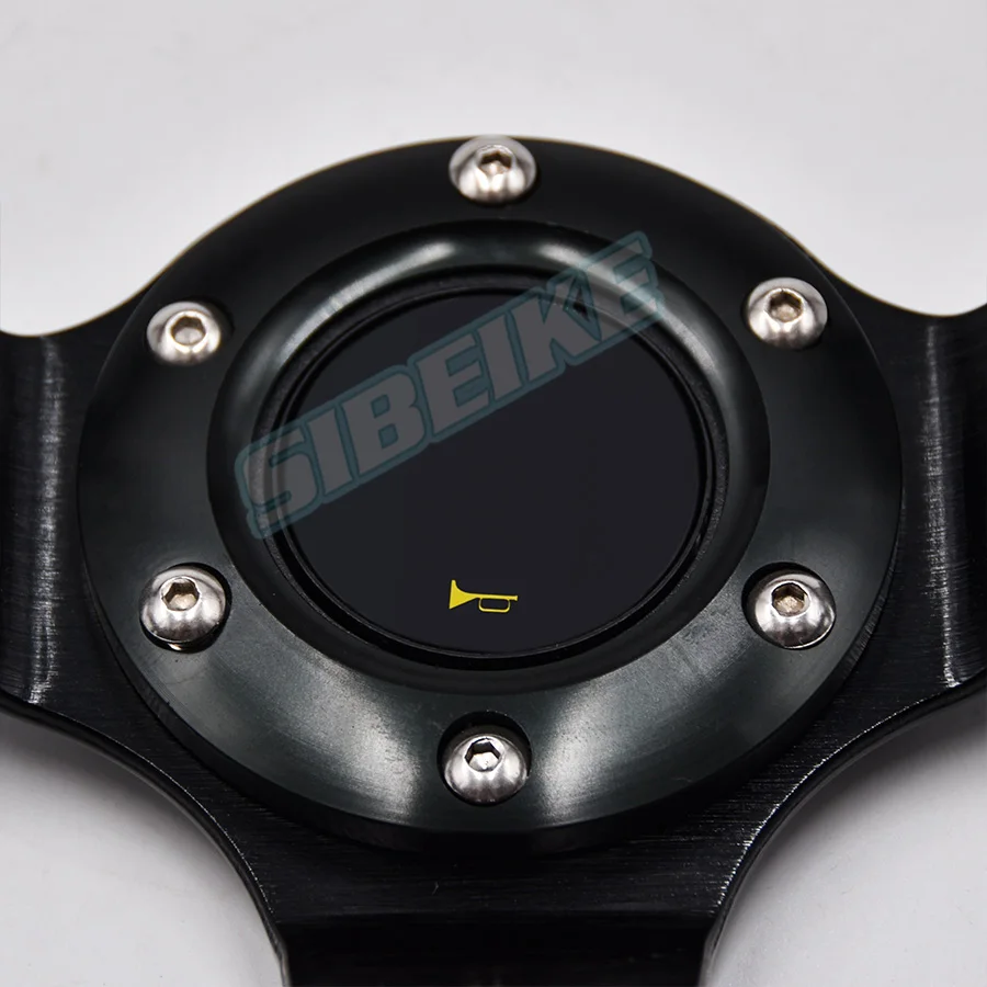 Универсальный гоночный руль глубокая тарелка из ПВХ кожи 6-болтовое дрифтерное