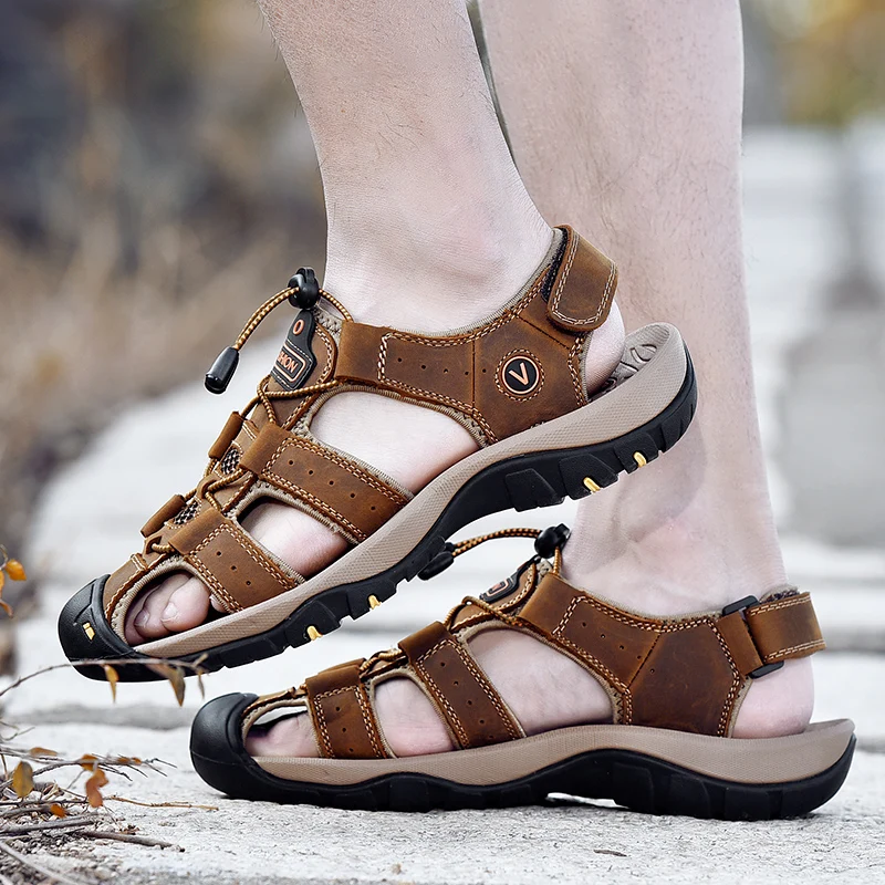 Men's Sandals Summer Comfortable Men Shoes Big Size Soft Outdoor Men Roman Sandals Men Water Trekking Sandals size 38-48
