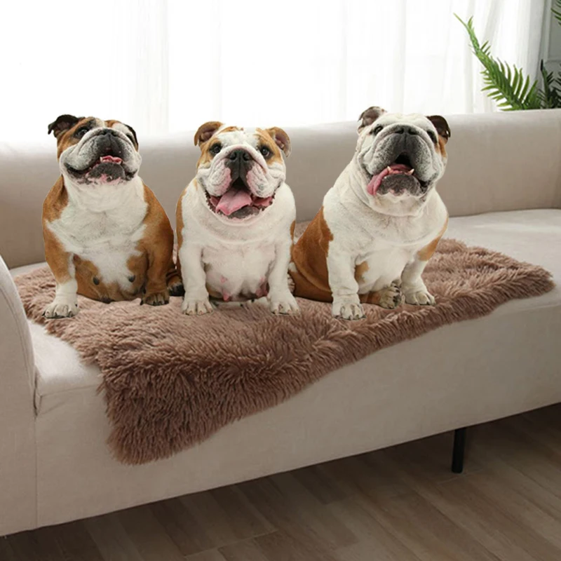 

Fluffy Plush Dog Blanket Pet Sleeping Mat Cushion Mattress Extra Soft Warm Pet Throw Blankets for Small Medium Large dog bed