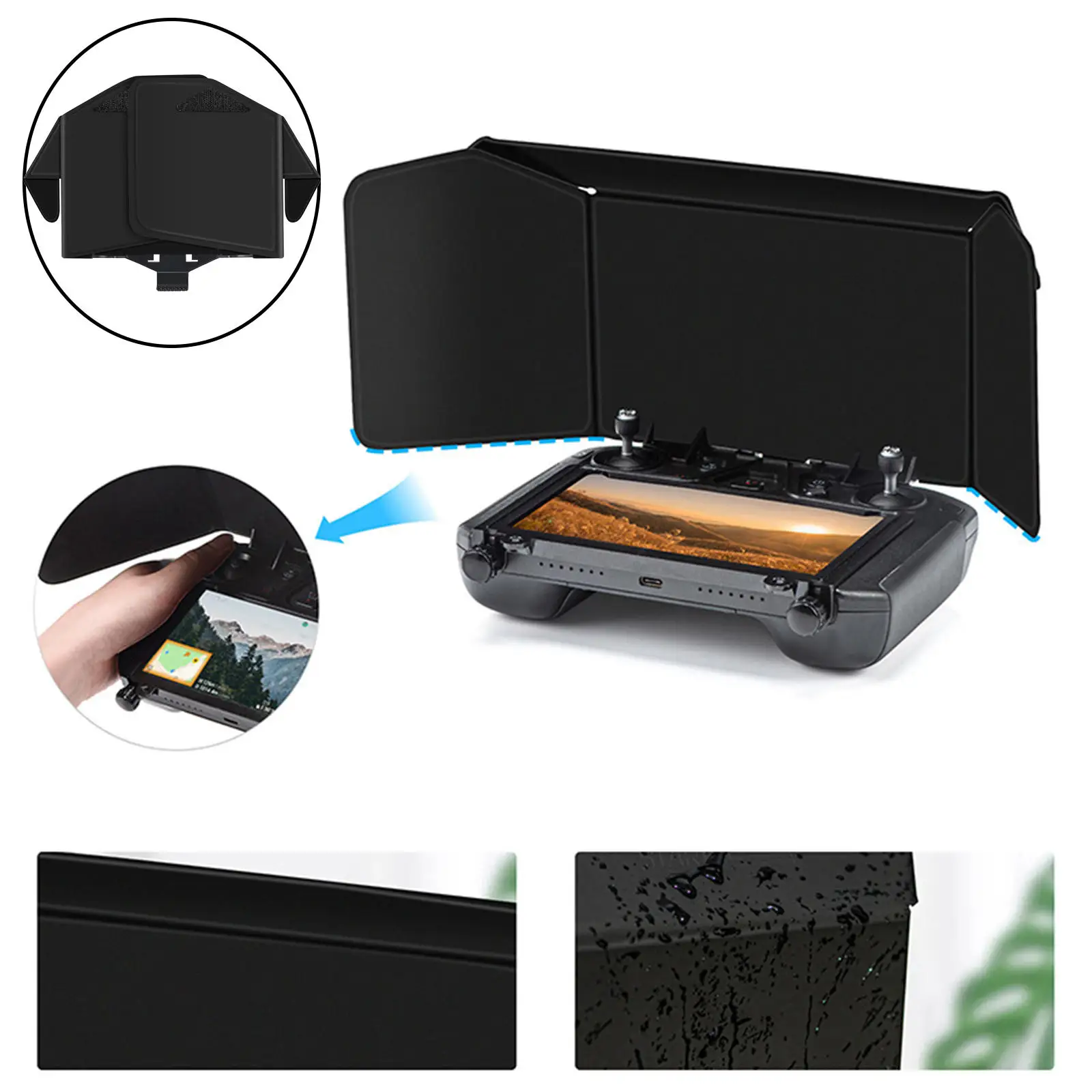 

Складной телефон солнцезащитный козырек быстрая установка и снятие солнцезащитный козырек экран для дрона дистанционное управление солнц...