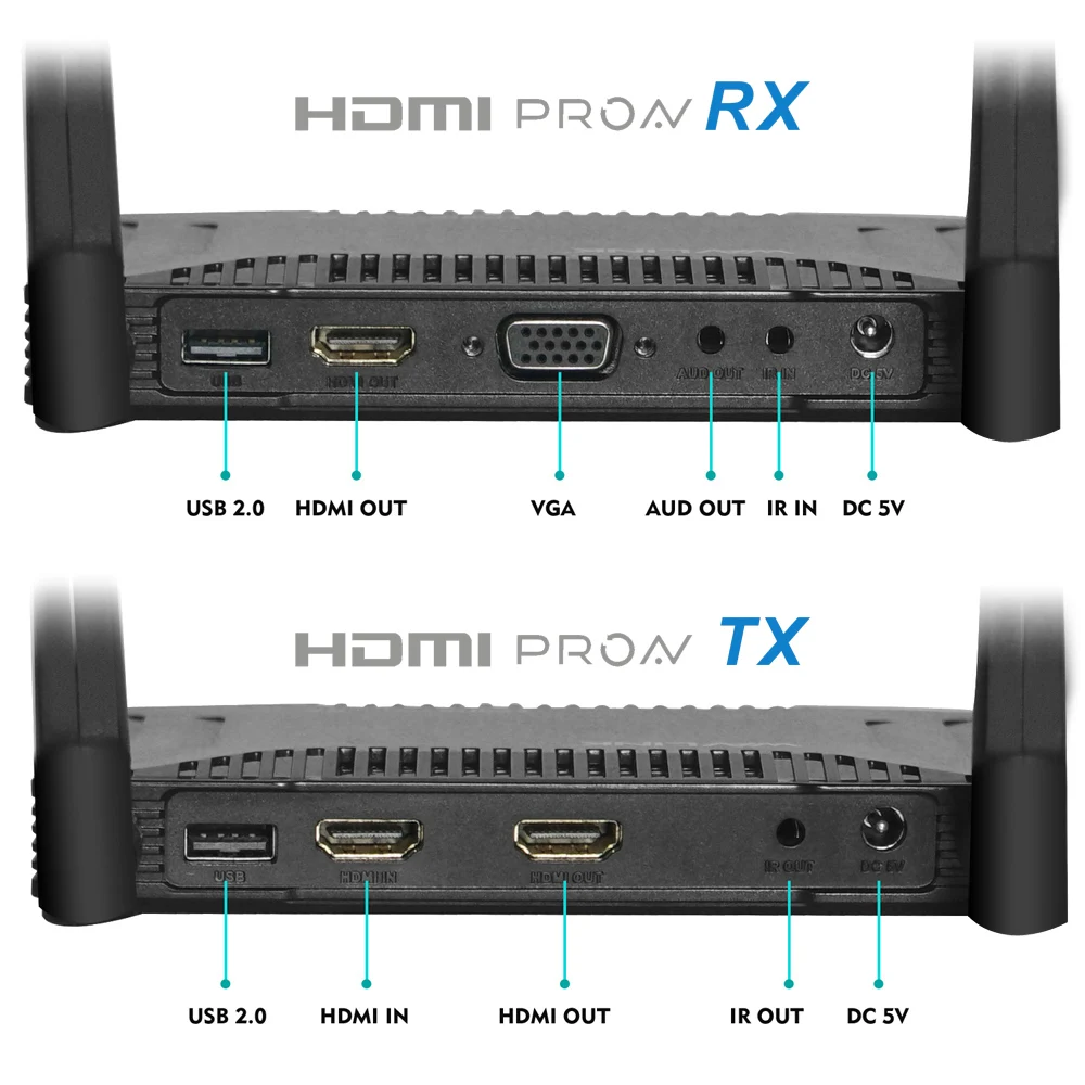Беспроводной HDMI Compaible удлинитель 1000ft передатчик и приемник 5G Full HD 2K @ 60Hz передача
