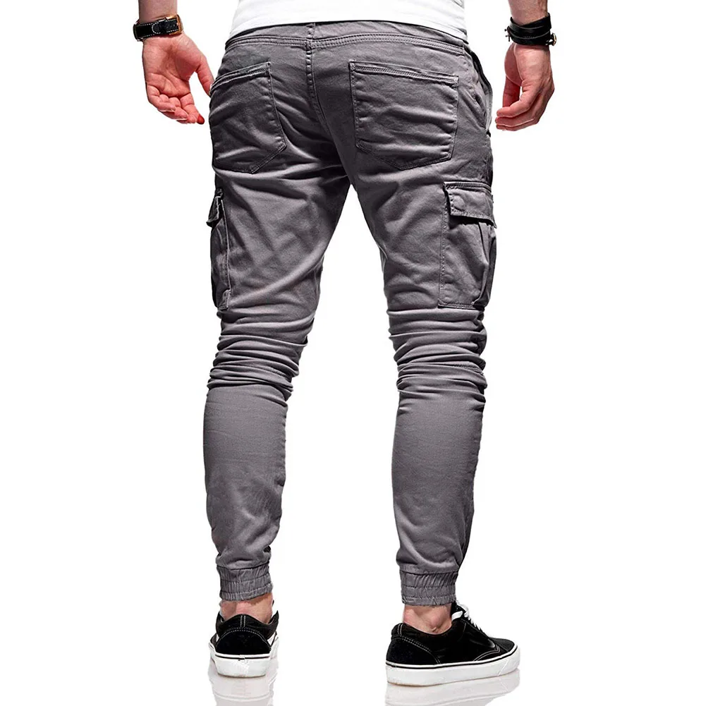 

2021 New Fashion Sweatpants Men Fitness Bodybuilding Gyms Pants Male Runners Clothing Casual Harem Trousers Drawstring Pants