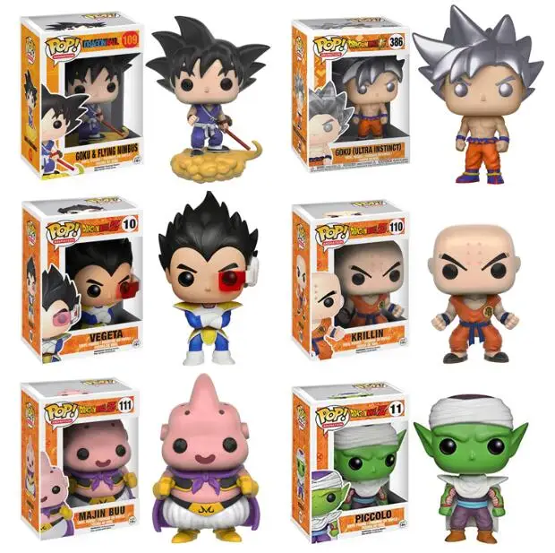 Funko Pop оригинальная аминовая фигурка Dragon Ball Son Goku Frieza Виниловая Супер Саян