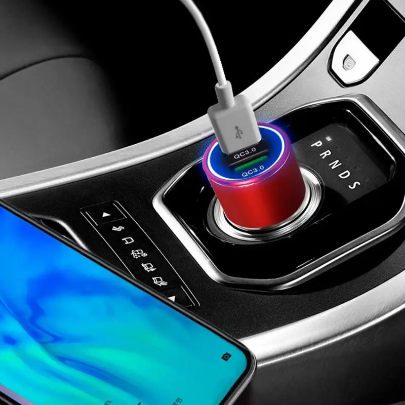 DC 12V 24V удвоенный контроль качества 3 0 быстрой зарядки автомобильным зарядным