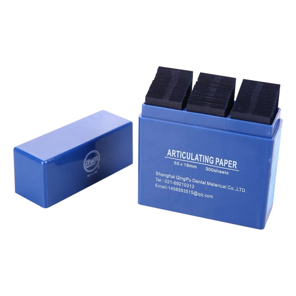 

Red/Blue 300 Sheet/Box Dental Articulating Paper Strips Dental Lab Product Tool Oral Teeth Care Whitening Material 7.2*6.2*2.3cm