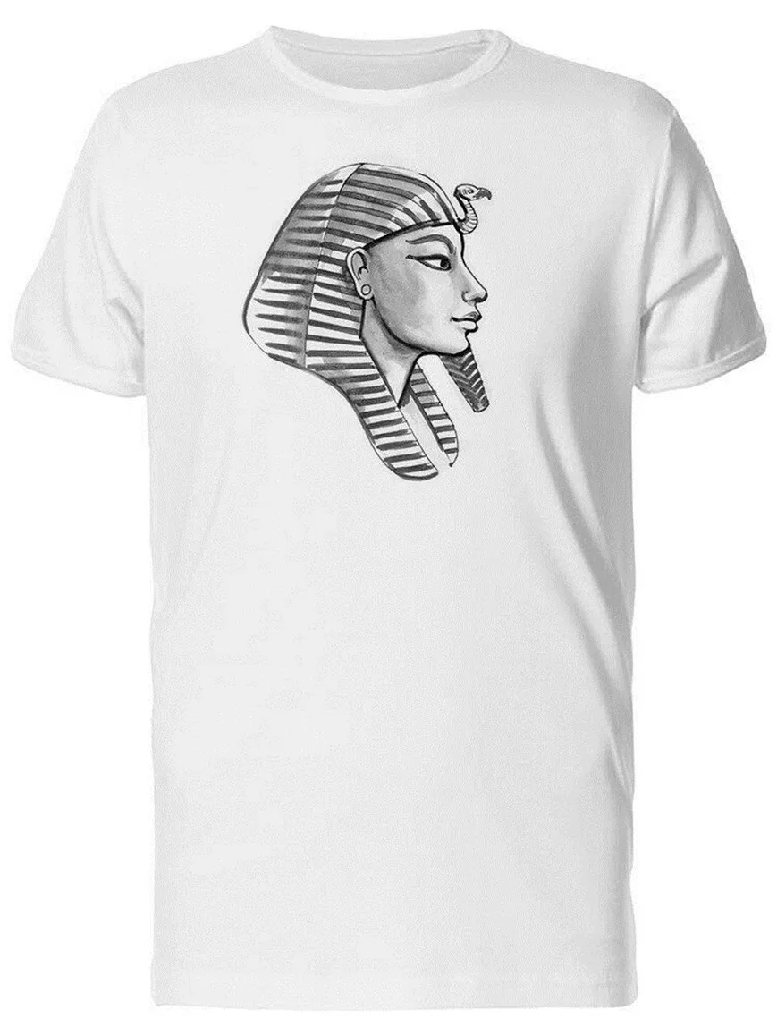 Винтажная Мужская футболка с изображением маски Фараона для фитнеса |