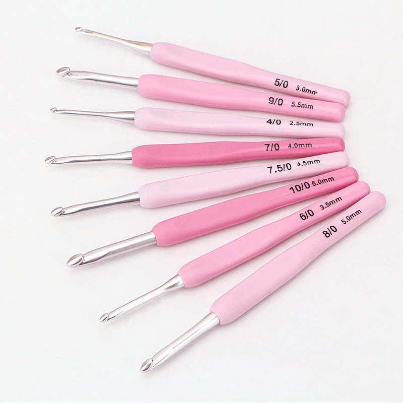 Набор крючков для вязания крючком в 2 стилях инструменты шитья пряжи из ПУ