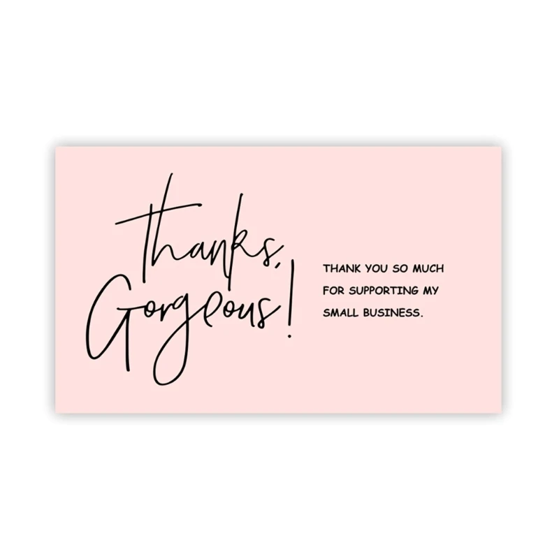 

30PCS Thank You for supporting Business Cards Elegant Professional Design