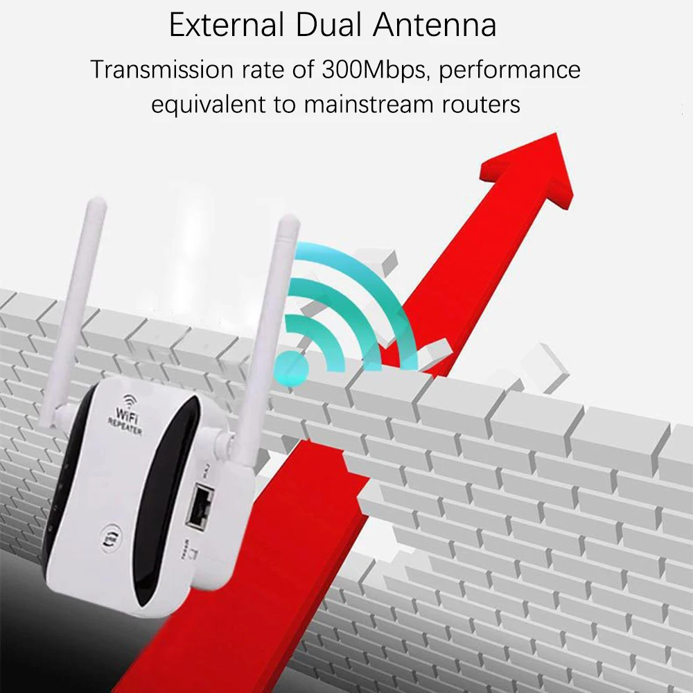 wireless repeater wifi extender long range wifi signal amplifier wi fi network extender routers booster portable router adapter free global shipping