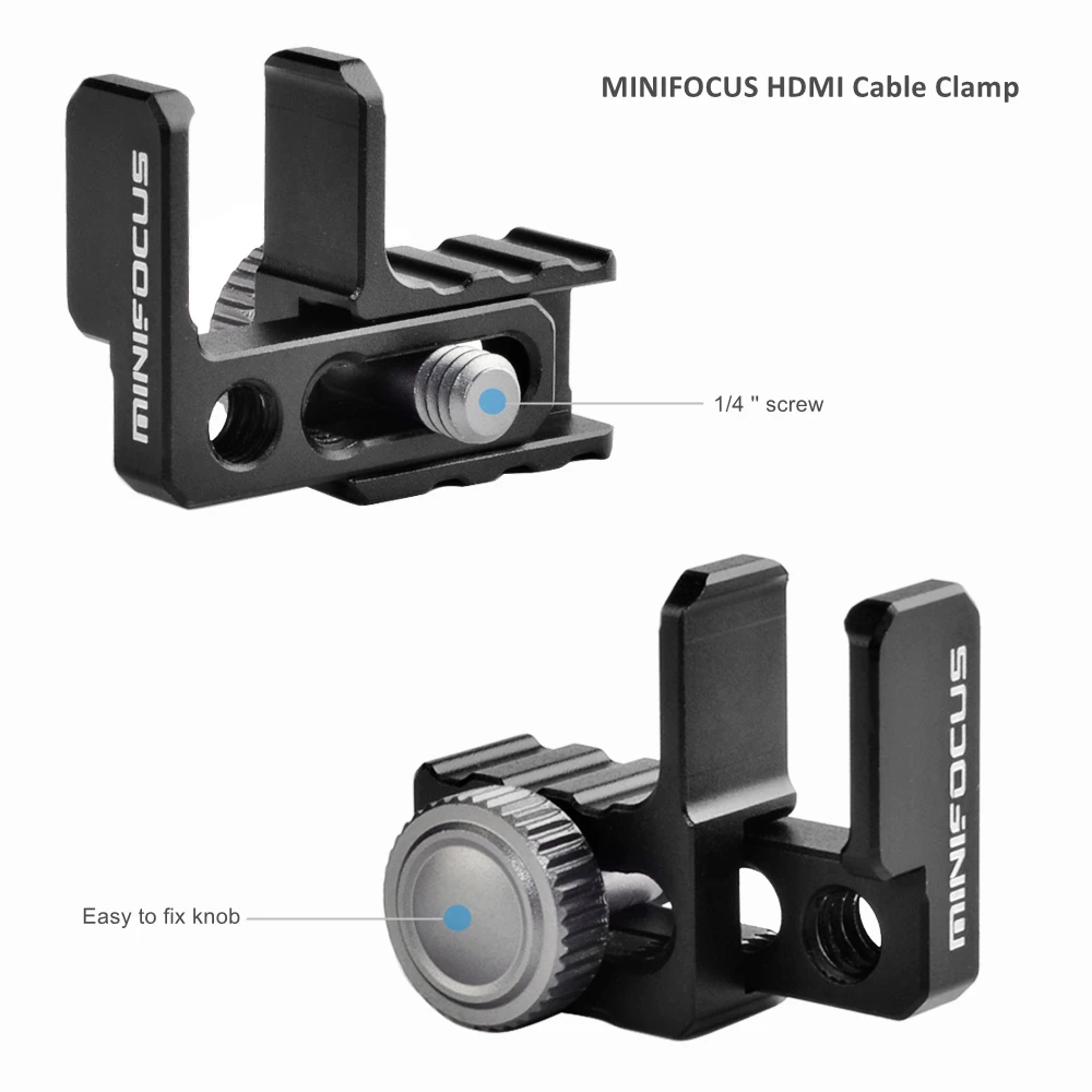 Универсальный зажим для кабеля камеры для каркаса Blackmagic Video Monitor Cage G7/GH4/GH3 Sony A6400 A6500 A6300 BMMCC.