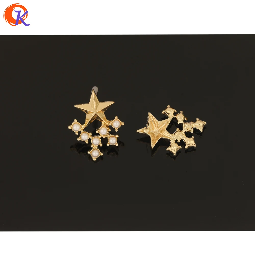 

Cordial Design 50Pcs 20*26MM Jewelry Accessories/Earring Findings/Star Shape/Imitation Pearl/DIY Making/Hand Made/Earrings Stud