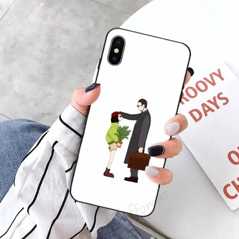 

Leon Matilda Natalie Portman Phone Case Candy Color for iPhone 6 7 8 11 12 s mini pro X XS XR MAX Plus