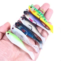 1pcs fishing lure bait soft lure color package lead fish winter ice fishing lure 8cm 10g soft bait tackle accessories