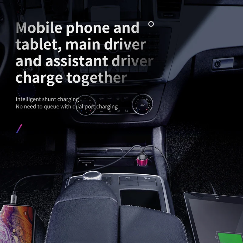 Baseus 45 Вт Quick Charge 4 0 3 USB Автомобильное зарядное устройство для iPhone 11 Pro Max Xiaomi Samsung QC4.0