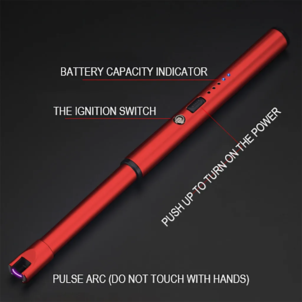 USB-зарядка зажигалка для пешего туризма кухни барбекю регулируемая Зажигалка