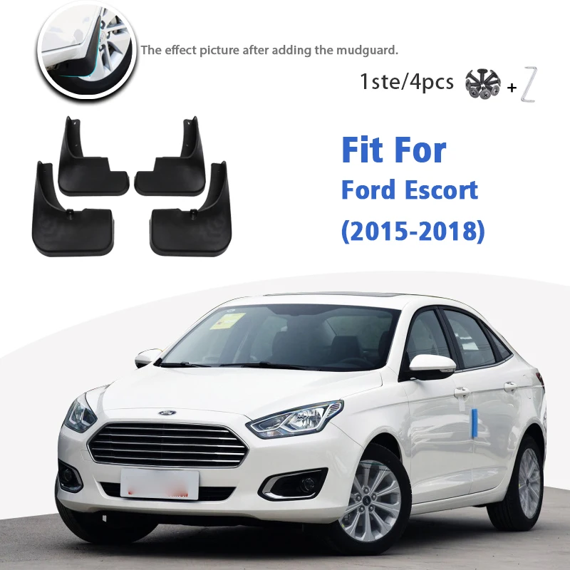 

Mudguard For Ford Escort 2015-2019 Front Rear 4pcs Mudflaps Mudguards car Accessories Styline Mud Flap Fender Splash Guard