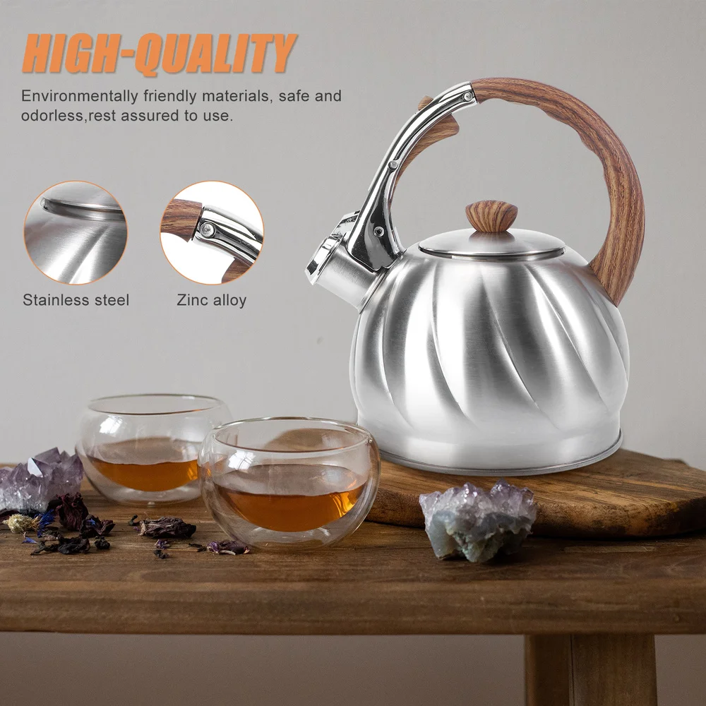 

1Pc Whistling Tea Kettle Stainless Steel Water Kettle Whistling Teapot