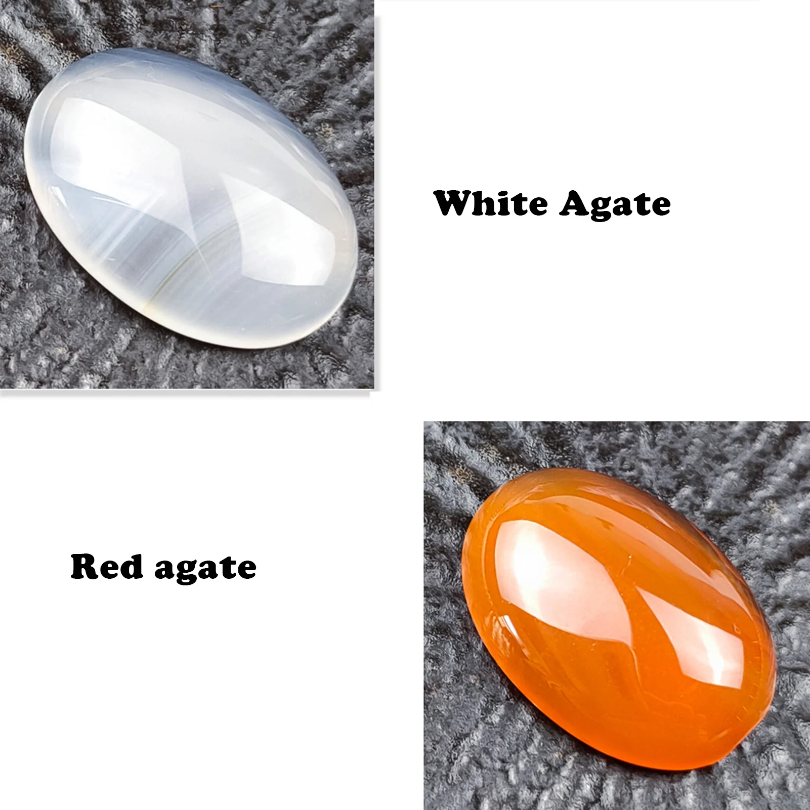 

7pcs Oval Natural Crystal Gemstone Ornaments Healing Yoga Meditation Energy Stone Promotion