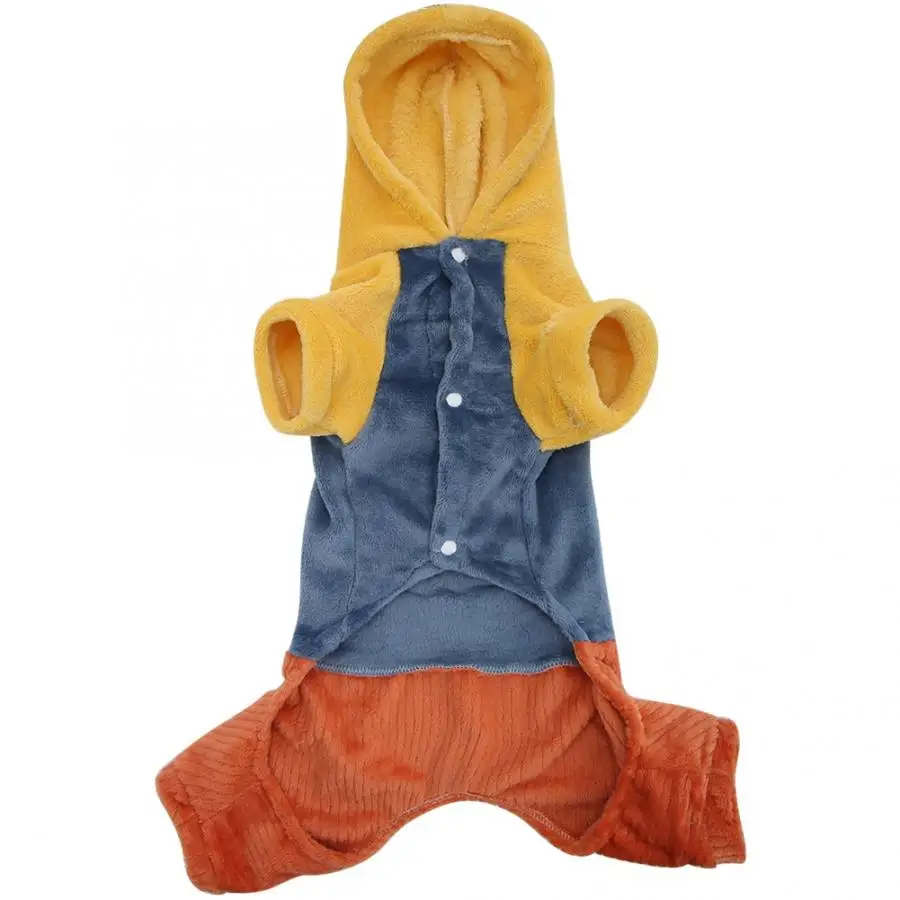 Теплая одежда с капюшоном для собак фланелевая домашних животных на Хэллоуин