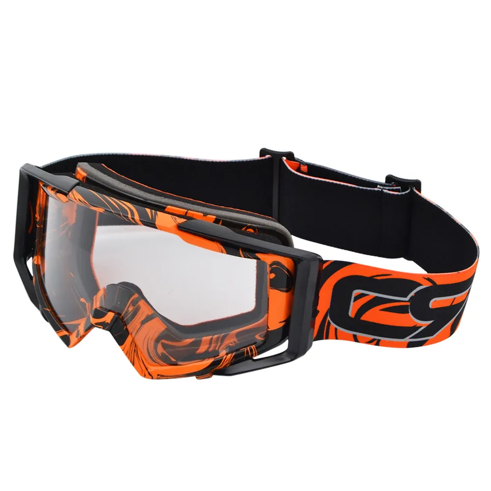 Унисекс очки для мотокросса Gafas Enduro Мото очки грязный велосипед Снегоход Лыжные очки противотуманные мужские женские очки прозрачные очки - Цвет: 02-CL