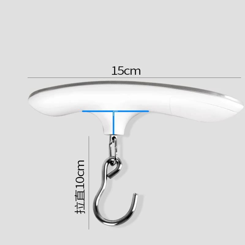 

Kaifeng Digital Luggage Scale 110lbs Hanging Baggage Scale with Backlit LCD Display Portable Suitcase Weighing Scale