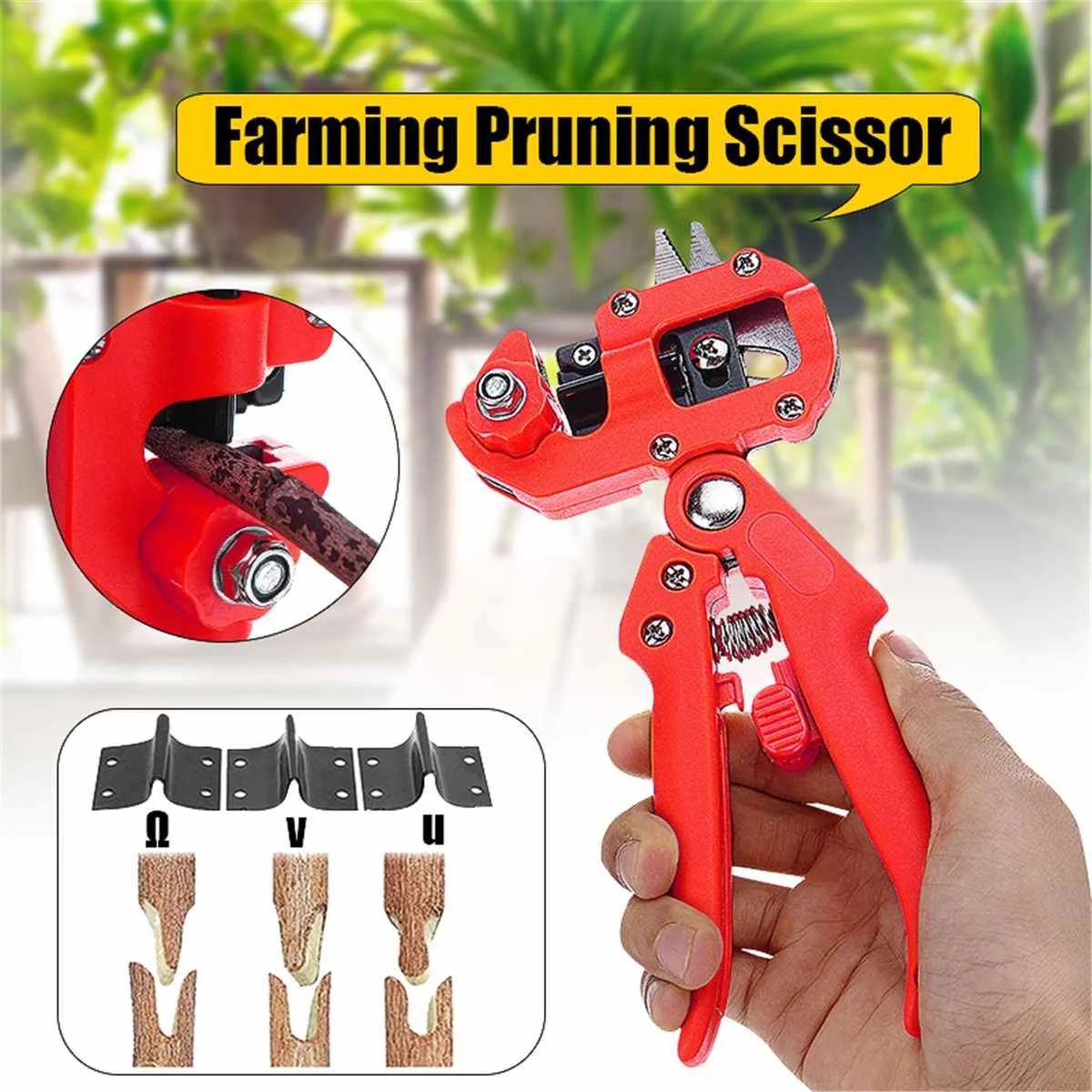 

Профессиональный садовый прививочный инструмент, сельскохозяйственные ножницы для обрезки, ножницы для прививки фруктовых деревьев, сека...
