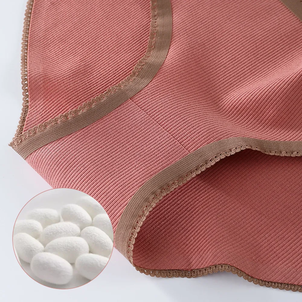 

Fashion Panties For Women Soft Cotton Breathable Sexy Briefs Cute Solid Girls Lingerie Seamless Comfort Female Underwear 6Colors