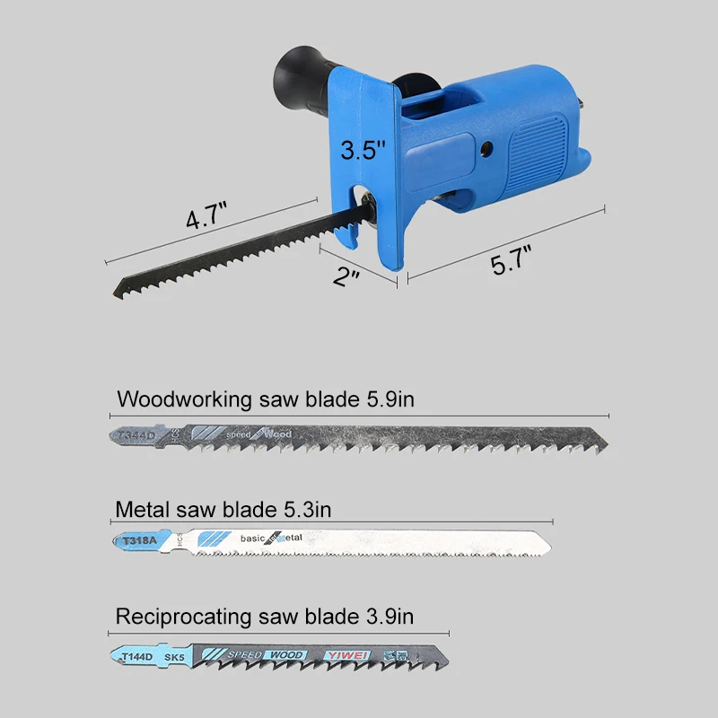 

Multipurpose Electric Drill Modified Electric Saw Reciprocating Saw Saber Saw Adapter for Jig Saw Wood Cutter Woodworking Tool