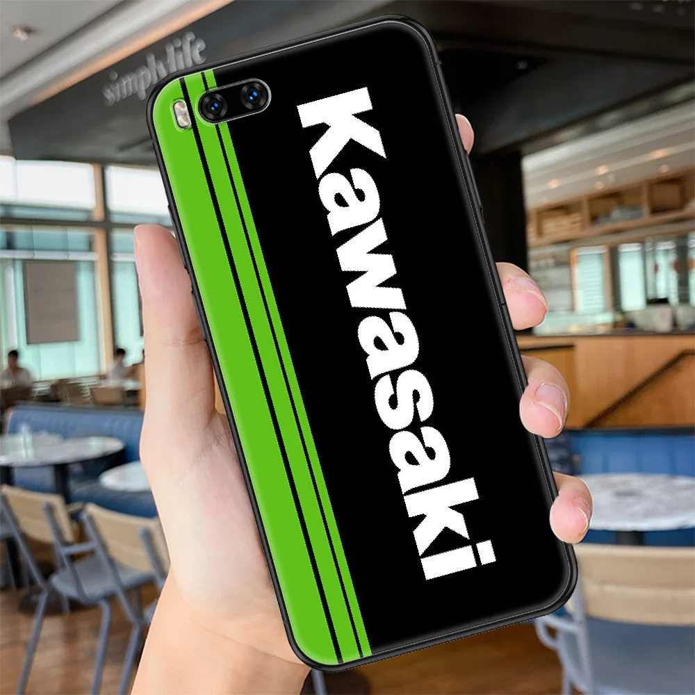 

Japanese Moto Kawasakis Phone case For Xiaomi Mi Max Note 3 A2 A3 8 9 9T 10 Lite Pro Ultra black trend prime silicone cover 3D