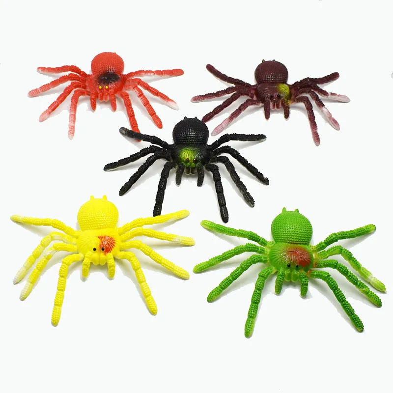 

Colorful TPR Simulation Big Spider Lizard Goldfish Animal Model Toy Prank Tricky Scary Insect Poisonous Spider
