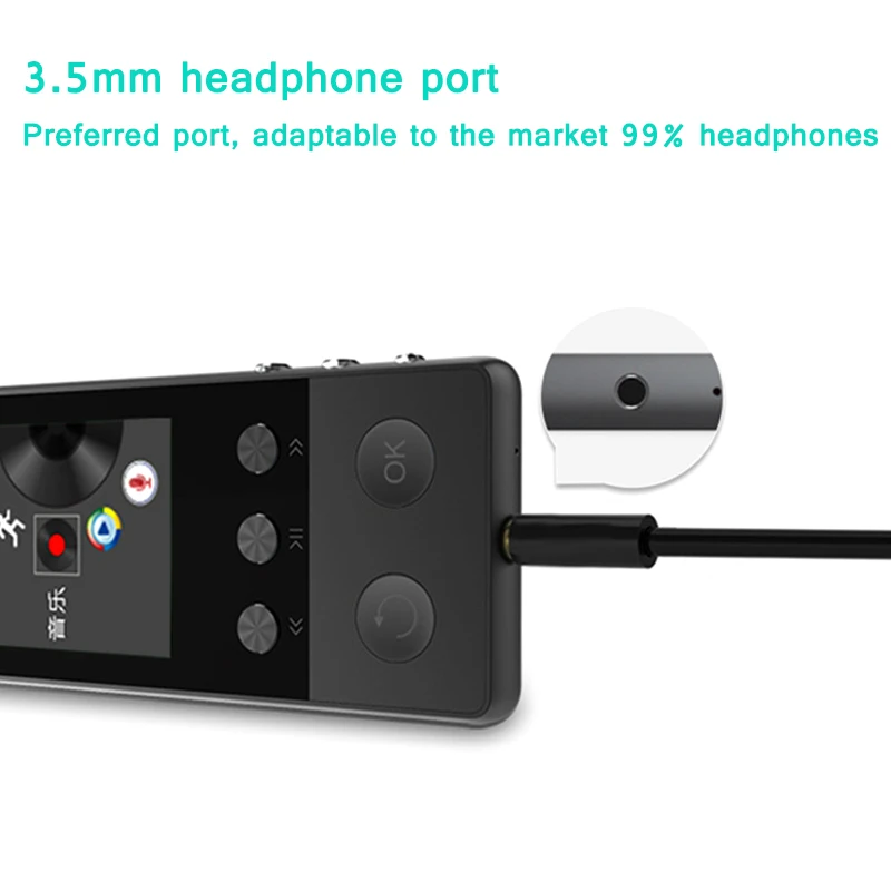 MP3-плееры с Bluetooth 8 ГБ Hi-Fi музыка USB портативный экран 1 дюйма TFT FM-радио NC99 |
