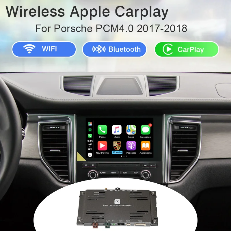 Yeesite Wifi + Bluetooth Apple CarPlay для Porsche PCM4.0 17 18MY Cayman Cayenne Macan Поддержка камеры заднего вида