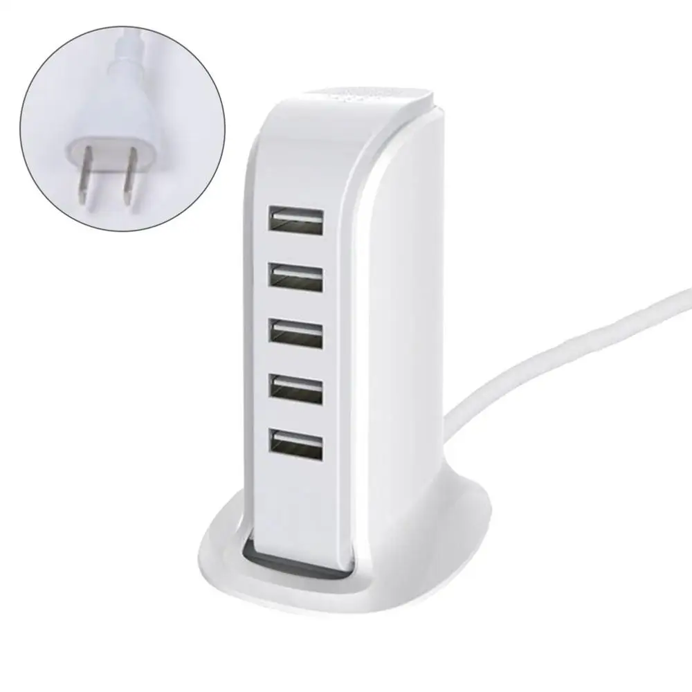 5 Порты и разъёмы USB Зарядное устройство 4A мульти штекер для концентратор