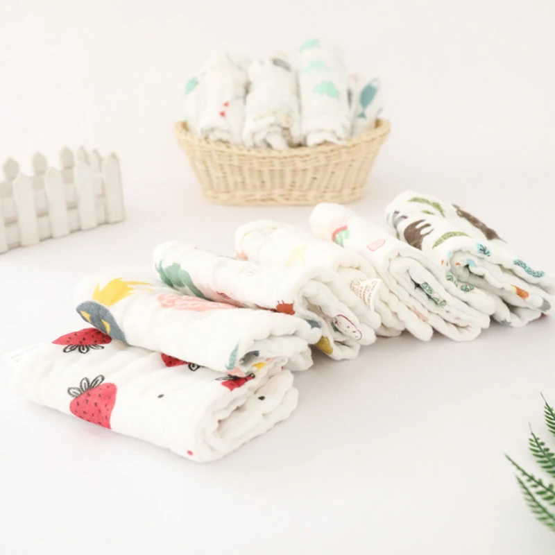 Принт 10 подгузник для многоразового использования вставьте 100% хлопок моющийся