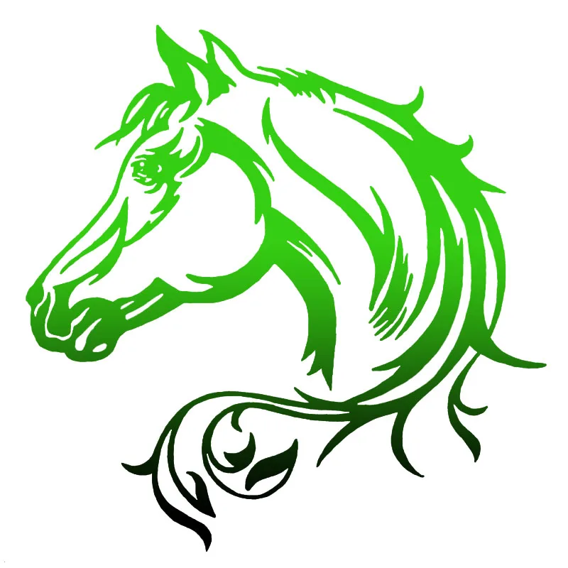 DecalsMe 20 см голова лошади красивое животное 3D Виниловые наклейки на машину