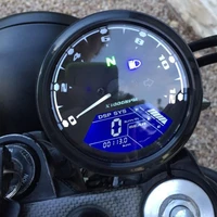 50 hot sales modified gauge led oil meter lcd screen speedometer tachometer odometer for 12v motorcycles